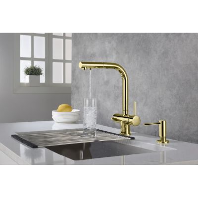 Blue Water Apala 5901730616262 bateria kuchenna stojąca złoto/stare złoto