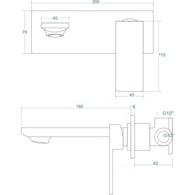 Corsan Trino CMB7115CHTRINO bateria umywalkowa