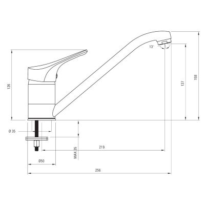 Deante Neo Joko BOJ060M bateria kuchenna