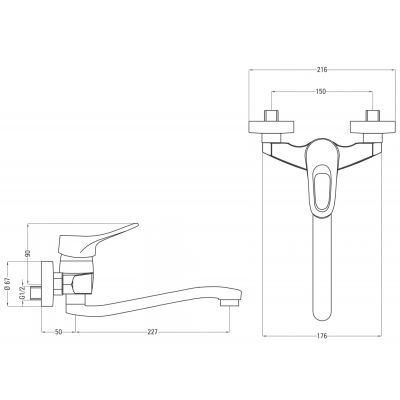 Deante Neo Vero BOW080M bateria kuchenna