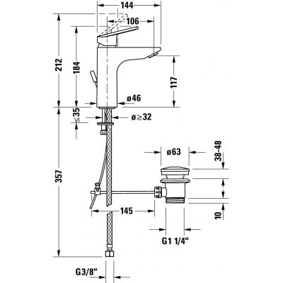 Duravit No. 1 N11020001010 bateria umywalkowa