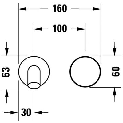 Duravit White Tulip WT1070004010 bateria umywalkowa