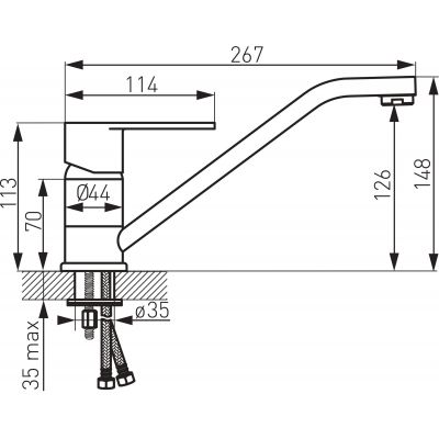 Ferro Algeo BAG4A bateria kuchenna
