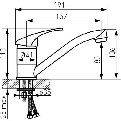 Ferro Basic BBC2A bateria umywalkowa