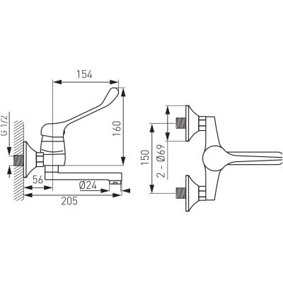 Ferro Vasto Medico BVAM3 bateria umywalkowa