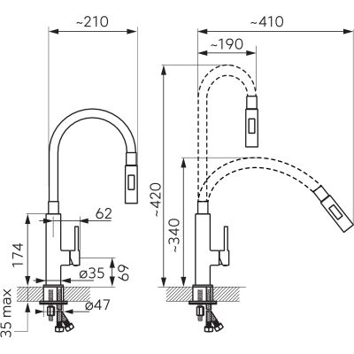 Ferro Zumba Slim 2F BZA43B bateria kuchenna