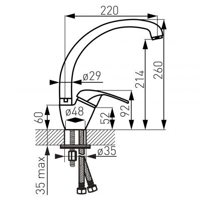 Ferro Vasto BVA4A bateria kuchenna