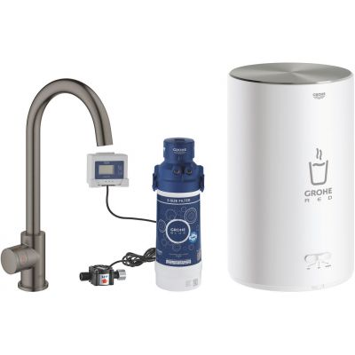 Grohe Red 30085AL1 zawór kuchenny z bojlerem stojąca brushed hard graphite