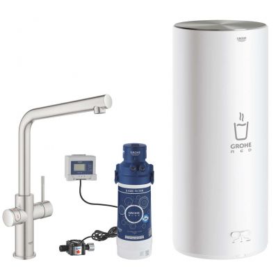 Grohe Red 30325DC1 bateria kuchenna z bojlerem stojąca supersteel