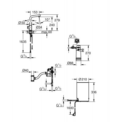 Grohe Red 30339DC1 zawór kuchenny z bojlerem stojąca supersteel