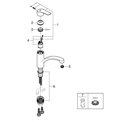 Zestaw Grohe K400 31639AP0 + Grohe Start 30530002