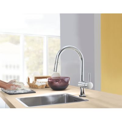 Grohe Minta 31358002 bateria kuchenna stojąca starlight chrome