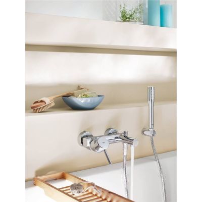 Grohe Concetto 32211001 bateria wannowo-prysznicowa ścienna starlight chrome
