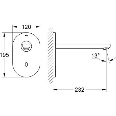 Grohe Eurosmart Cosmopolitan 36334SD0 zawór umywalkowy podtynkowa elektroniczna supersteel