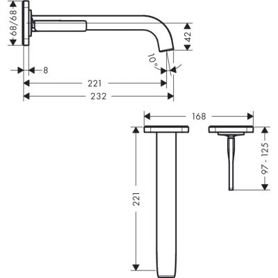 Axor Citterio E 36106950 bateria umywalkowa