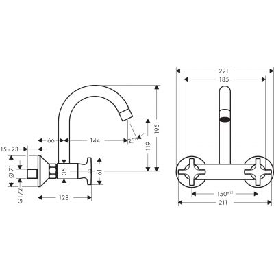 Hansgrohe Logis 71286000 bateria kuchenna