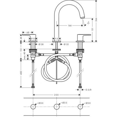 Hansgrohe Vernis Blend 71553670 bateria umywalkowa
