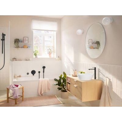 Hansgrohe Rebris S 72590670 bateria umywalkowa stojąca czarny
