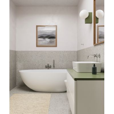 Hagser Ingrid HGR20000040 umywalka 49x37.5 cm prostokątna nablatowa biała