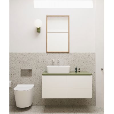 Hagser Ingrid HGR20000040 umywalka 49x37.5 cm prostokątna nablatowa biała