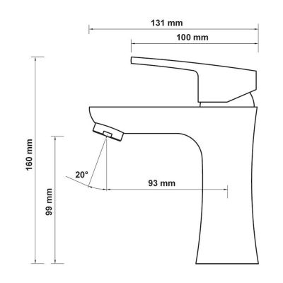 Hagser Della HGR11000032 bateria umywalkowa
