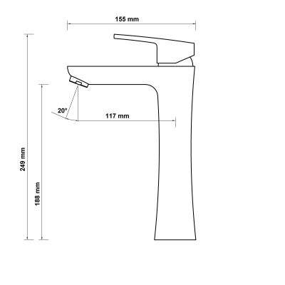 Hagser Della HGR12000032 bateria umywalkowa
