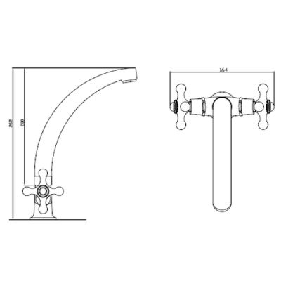 Invena Roma BU2300S bateria umywalkowa stojąca