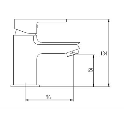 Invena Verso BU82001 bateria umywalkowa