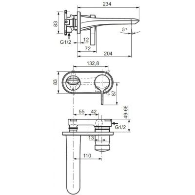 Ideal Standard Melange A5591AA bateria umywalkowa podtynkowa chrom