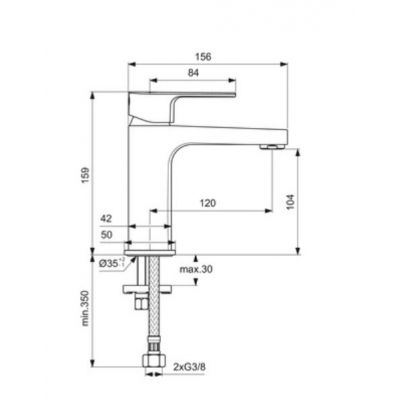 Ideal Standard Cerafine D BC553AA bateria umywalkowa stojąca chrom