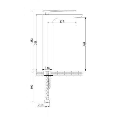 Kohlman Experience Gray QB170EG bateria umywalkowa stojąca
