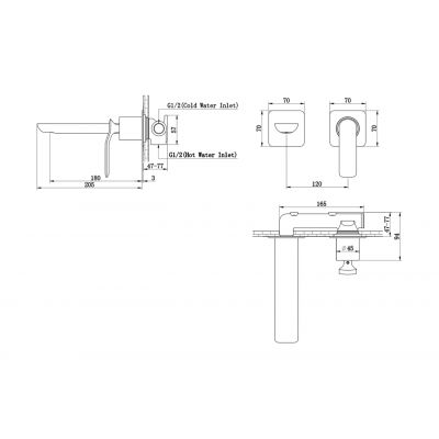 Kohlman Experience Gray QW180EG bateria umywalkowa