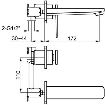 Kohlman Wexpo QW180W bateria umywalkowa