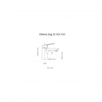 Oltens Jog 32304100 bateria umywalkowa stojąca chrom