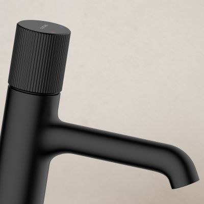 Oltens Hamnes 32202300 bateria umywalkowa stojąca czarny mat