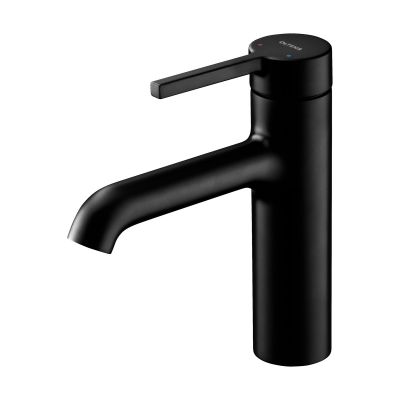 Oltens Rann 32205300 bateria umywalkowa stojąca czarny mat