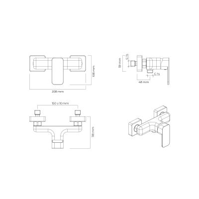 Zestaw Oltens 33006400, 37111400, 37200400, 37301400