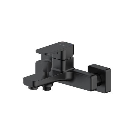 Oltens Hadsel 34006300 bateria wannowo-prysznicowa ścienna czarny mat