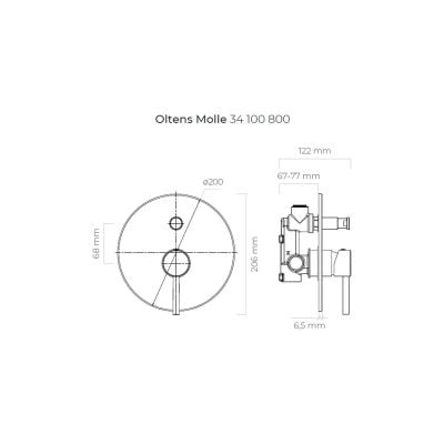 Zestaw Oltens 34100800, 37102800, 37200800, 39100800, 39304800