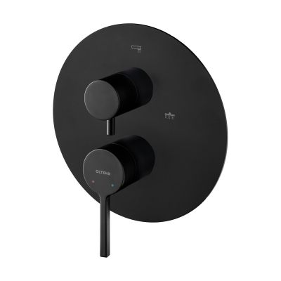 Oltens Rann 34111300 bateria wannowo-prysznicowa podtynkowa czarny mat