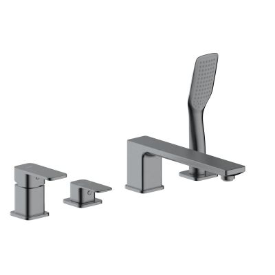 Oltens Hadsel 34203400 bateria wannowo-prysznicowa nawannowa grafit