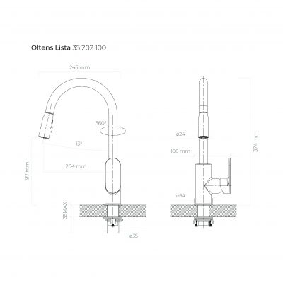 Zestaw Oltens 35202100, 72300300