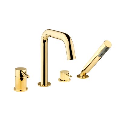 Oltens Molle 34200800 bateria wannowo-prysznicowa nawannowa złoty połysk