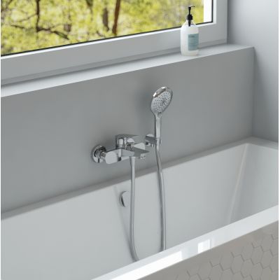 Oltens Vernal 34004100 bateria wannowo-prysznicowa ścienna chrom