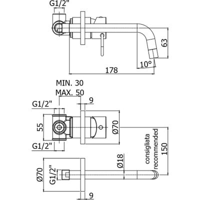 Paffoni Joker JK006KCR bateria umywalkowa