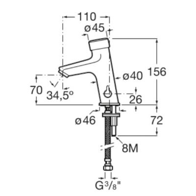 Roca Fluent A5A3B24C00 bateria umywalkowa stojąca