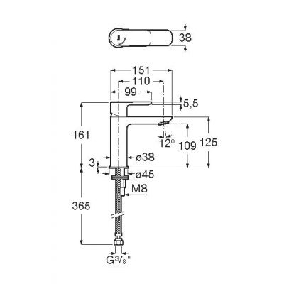 Roca Cala A5A326EC0M bateria umywalkowa stojąca chrom