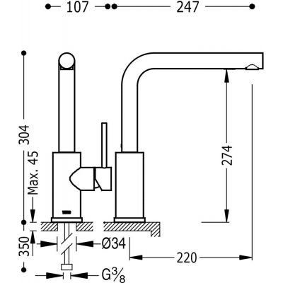 Tres Max-Tres 06243601BM bateria kuchenna