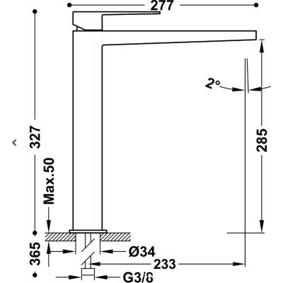 Tres Slim Exclusive 20210305BM bateria umywalkowa