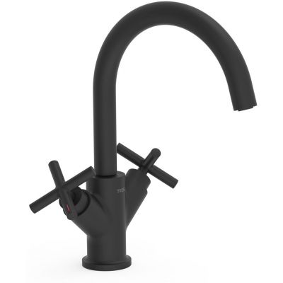 Tres Mont Blanc 28320301NM bateria umywalkowa stojąca czarny